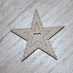 Botón estrella decorativo