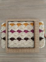 Regla muestra tejido Crochet